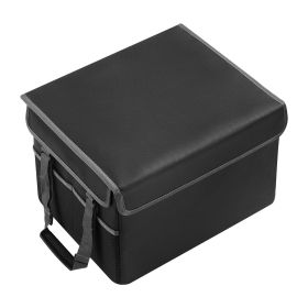 Fireproof Document Box, 1832 F Heat Insulated Fireproof & Waterproof Box, Space-Saving and Foldable Design, Portable Home Office Travel File Orga