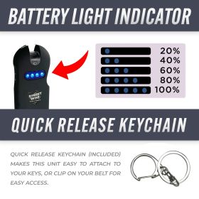 SMART 24,000,000* Keychain Stun Gun (Color: Black)